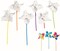 DIY Jumbo Pinwheels - Bulk Set of 24 White pinwheels - Color Your Own Crafts - Great for Summer